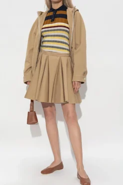Marni beige Jacket with quilted stitching