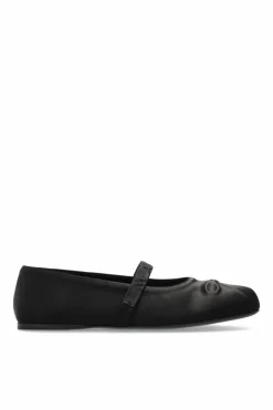 Marni BLACK Ballet flats with a bow