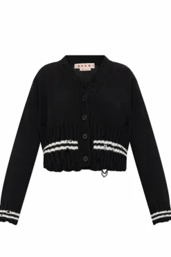 Marni BLACK Cotton cardigan