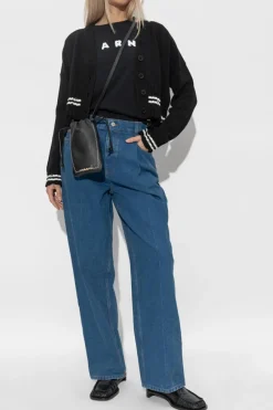 Marni BLACK Cotton cardigan