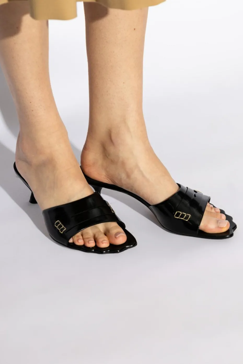 Marni BLACK Heeled slippers