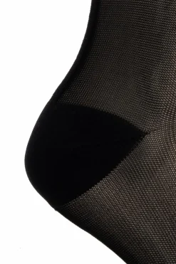 Marni BLACK Knee-high socks with logo