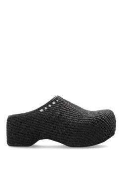 Marni BLACK Platform slides