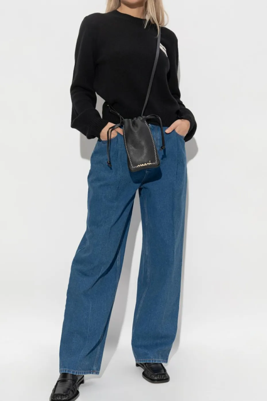 Marni BLACK Sweater with logo