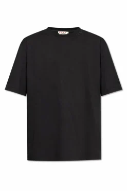 Marni BLACK T-shirt with logo