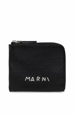 Marni BLACK Wallet with logo