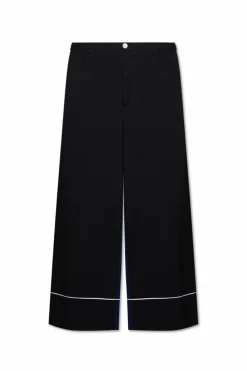 Marni BLACK Wool high-waisted pants