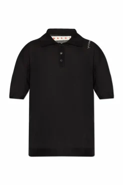 Marni BLACK Wool Polo
