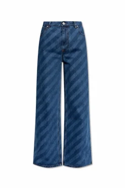 Marni BLUE High-waisted jeans