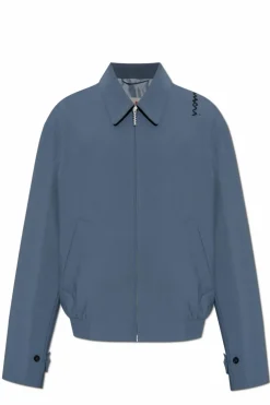 Marni BLUE Jacket with logo