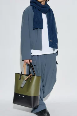 Marni BLUE Jacket with logo