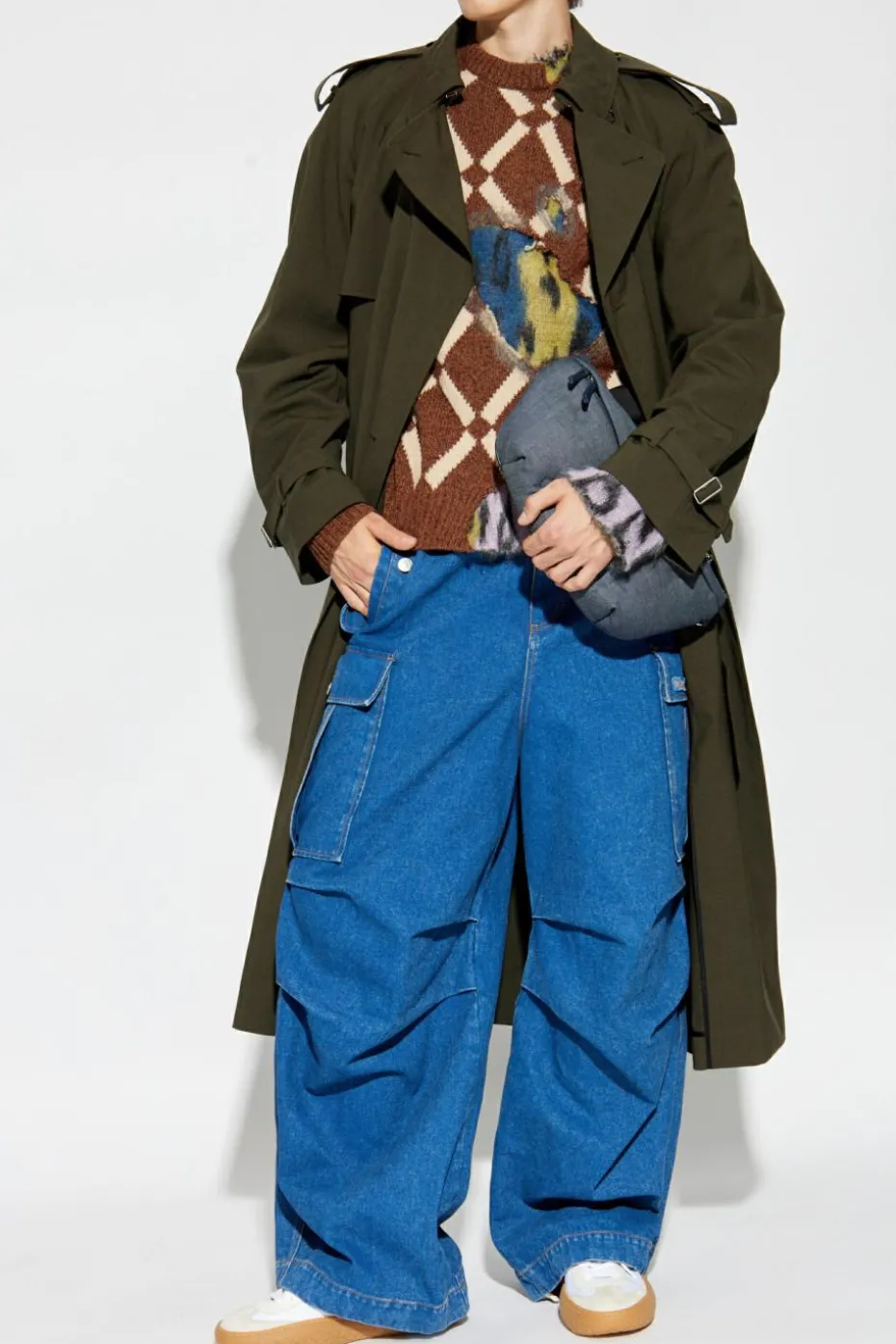 Marni BLUE Jeans in cargo style