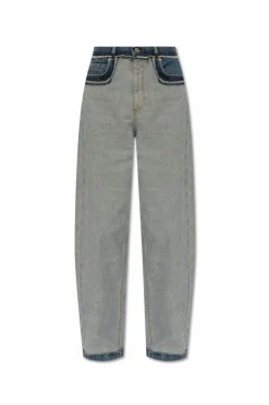 Marni BLUE Jeans with inside-out effect