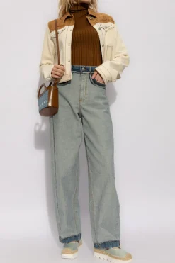 Marni BLUE Jeans with inside-out effect