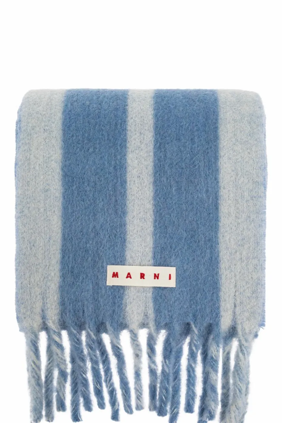 Marni BLUE Scarf with logo