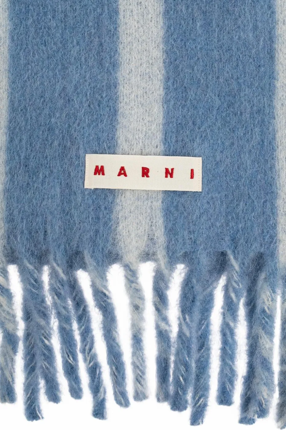 Marni BLUE Scarf with logo