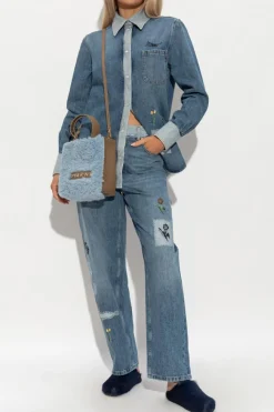 Marni BLUE 'Wide leg' jeans