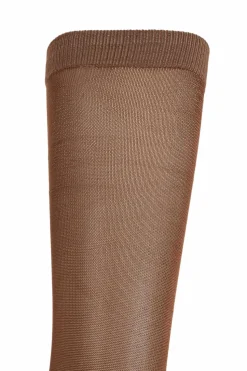Marni BROWN Knee-high socks with logo