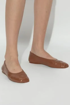 Marni BROWN Leather ballet flats