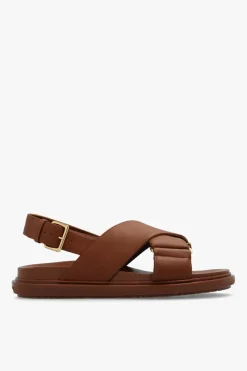 Marni BROWN Leather sandals