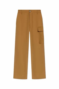 Marni BROWN Wool trousers