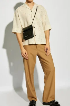 Marni BROWN Wool trousers