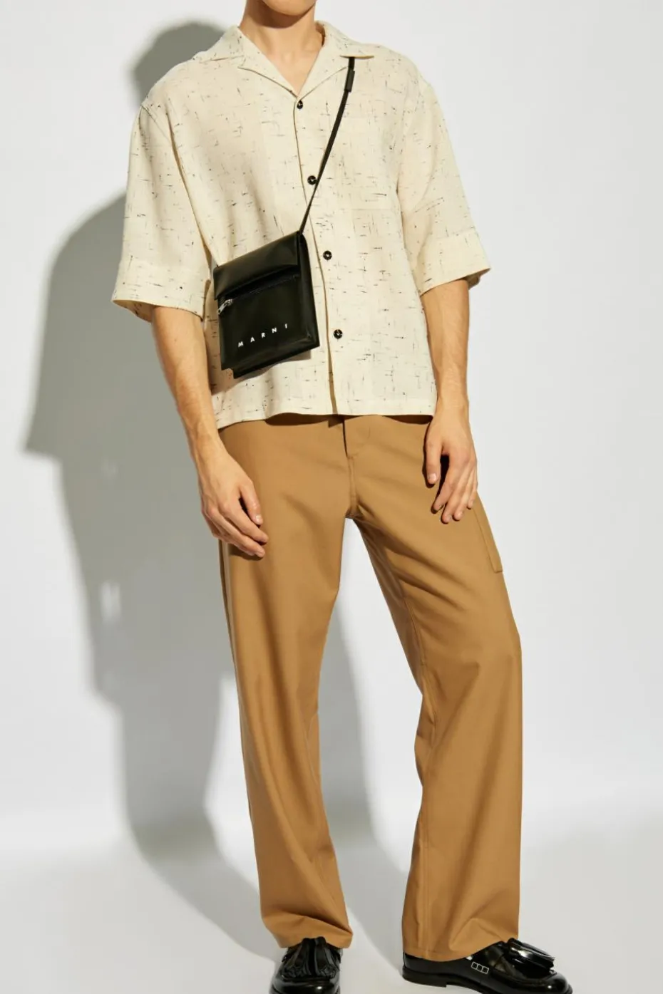 Marni BROWN Wool trousers