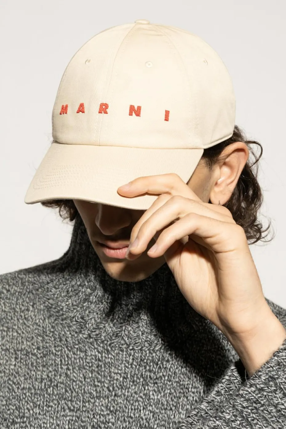 Marni cream Baseball cap