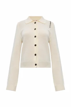 Marni cream Cardigan with logo