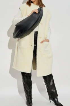 Marni cream Fur vest