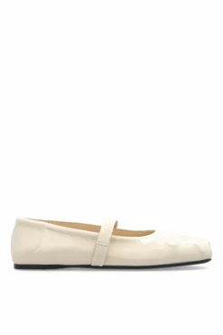 Marni cream Leather ballet flats