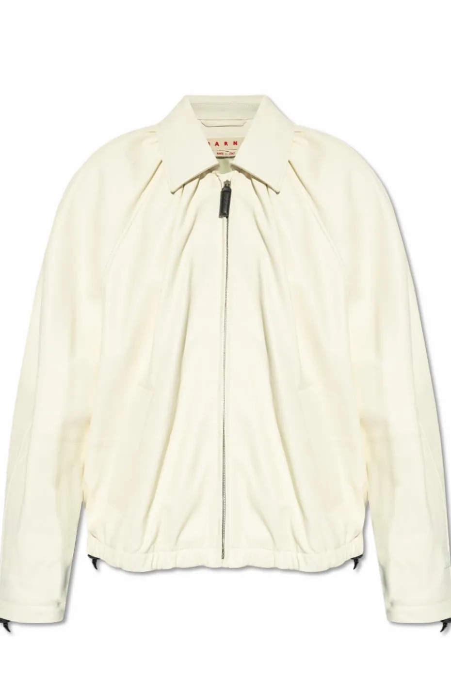 Marni cream Leather jacket
