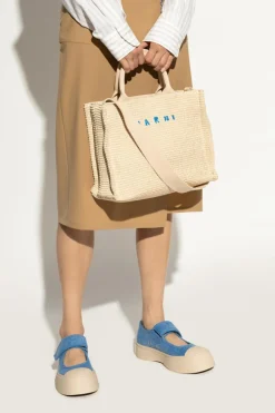 Marni cream shopper bag