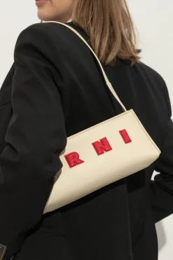 Marni cream Shoulder bag with logo