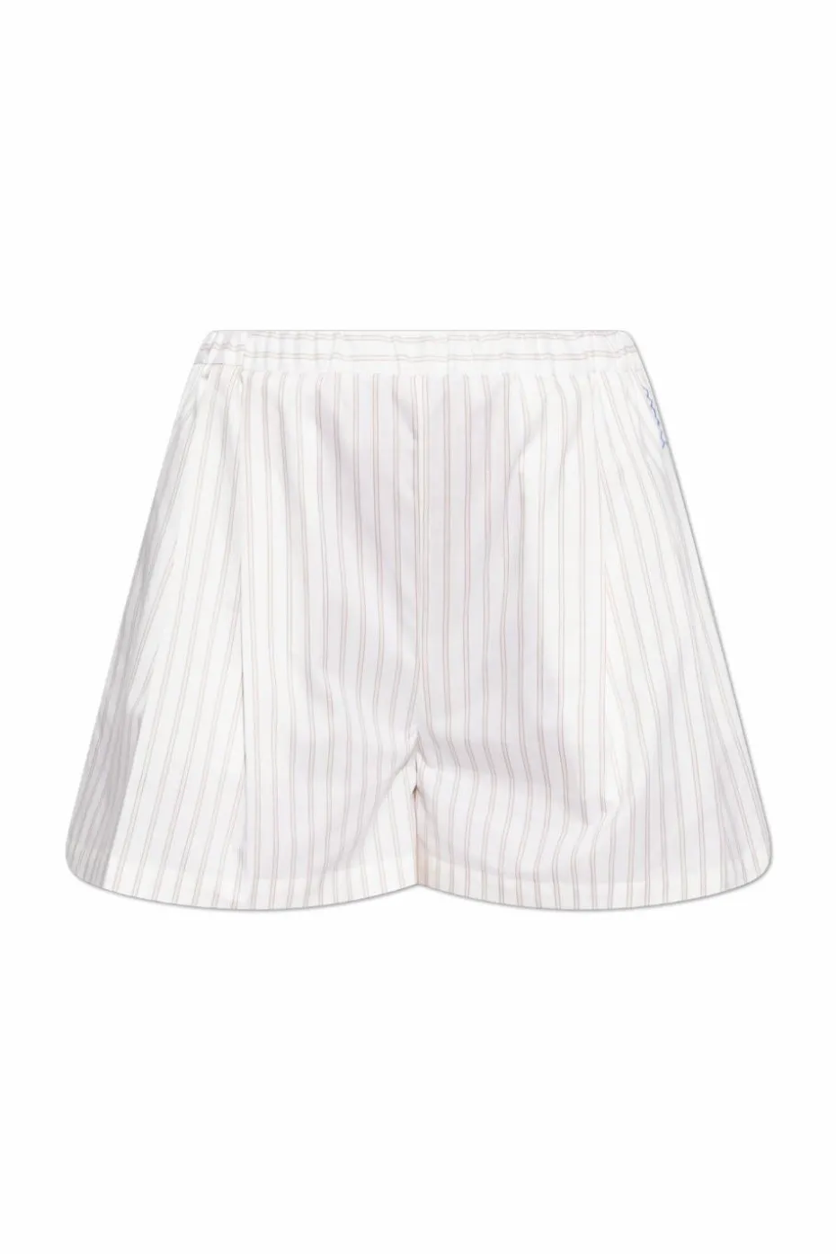 Marni cream Striped pattern shorts