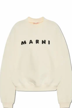 Marni cream Sweatshirt with logo