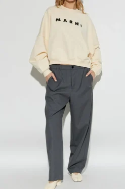 Marni cream Sweatshirt with logo