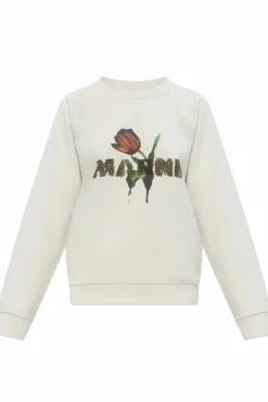 Marni cream Sweatshirt with logo