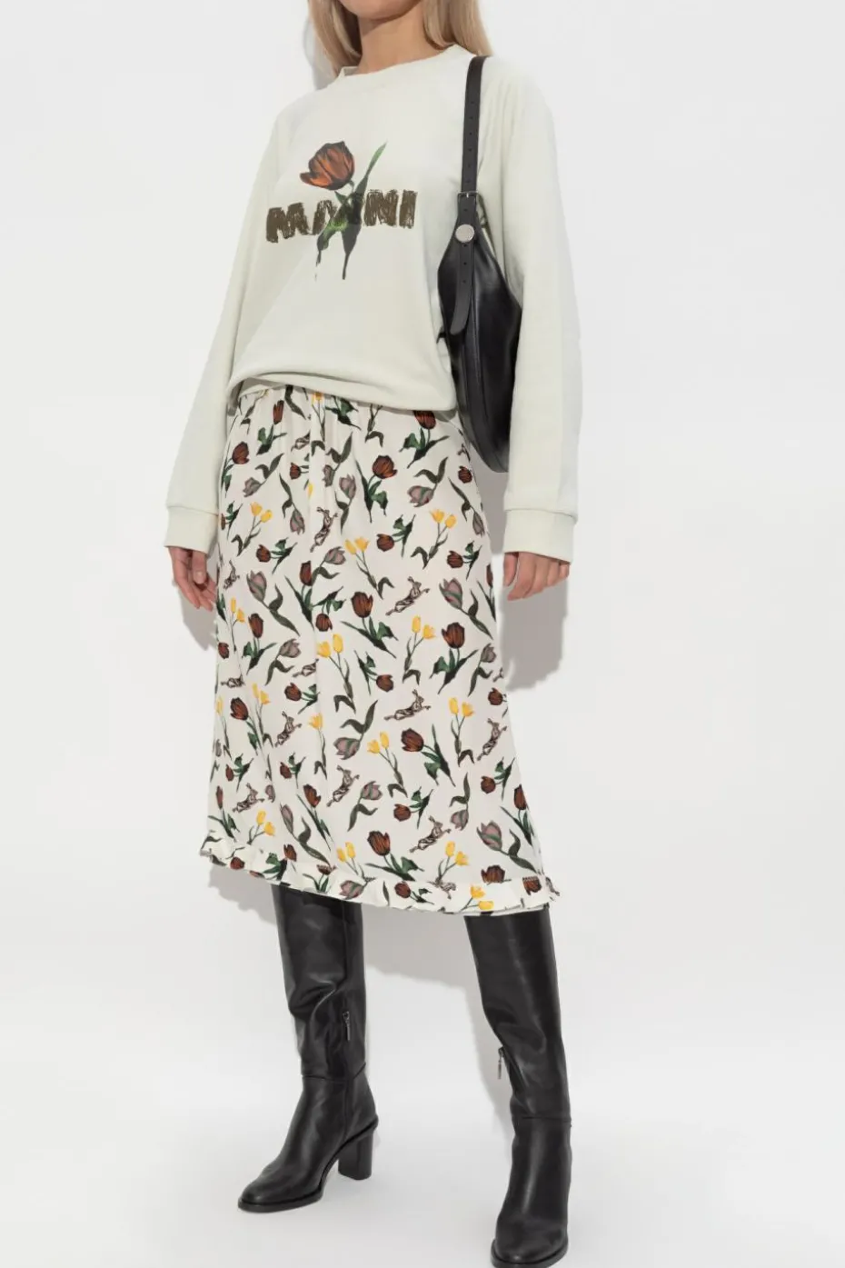 Marni cream Sweatshirt with logo