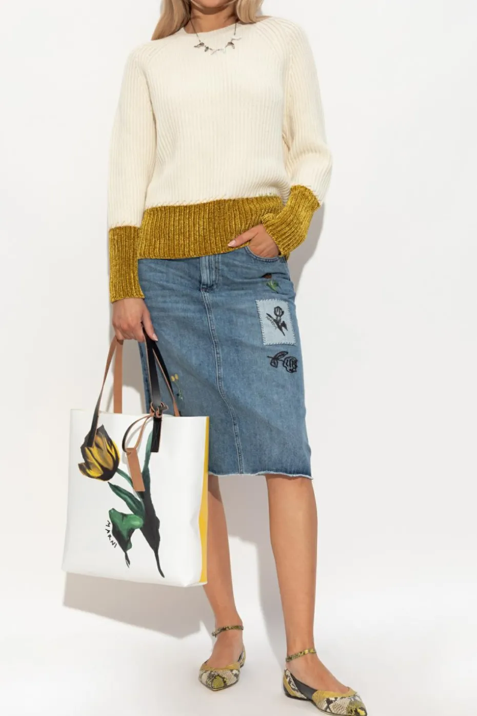 Marni cream Wool sweater
