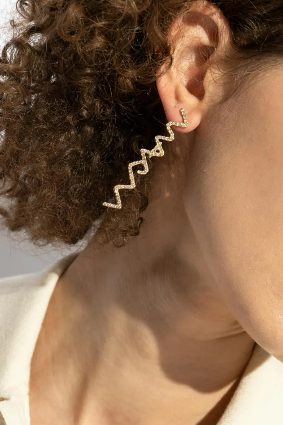 Marni GOLD Brass earrings