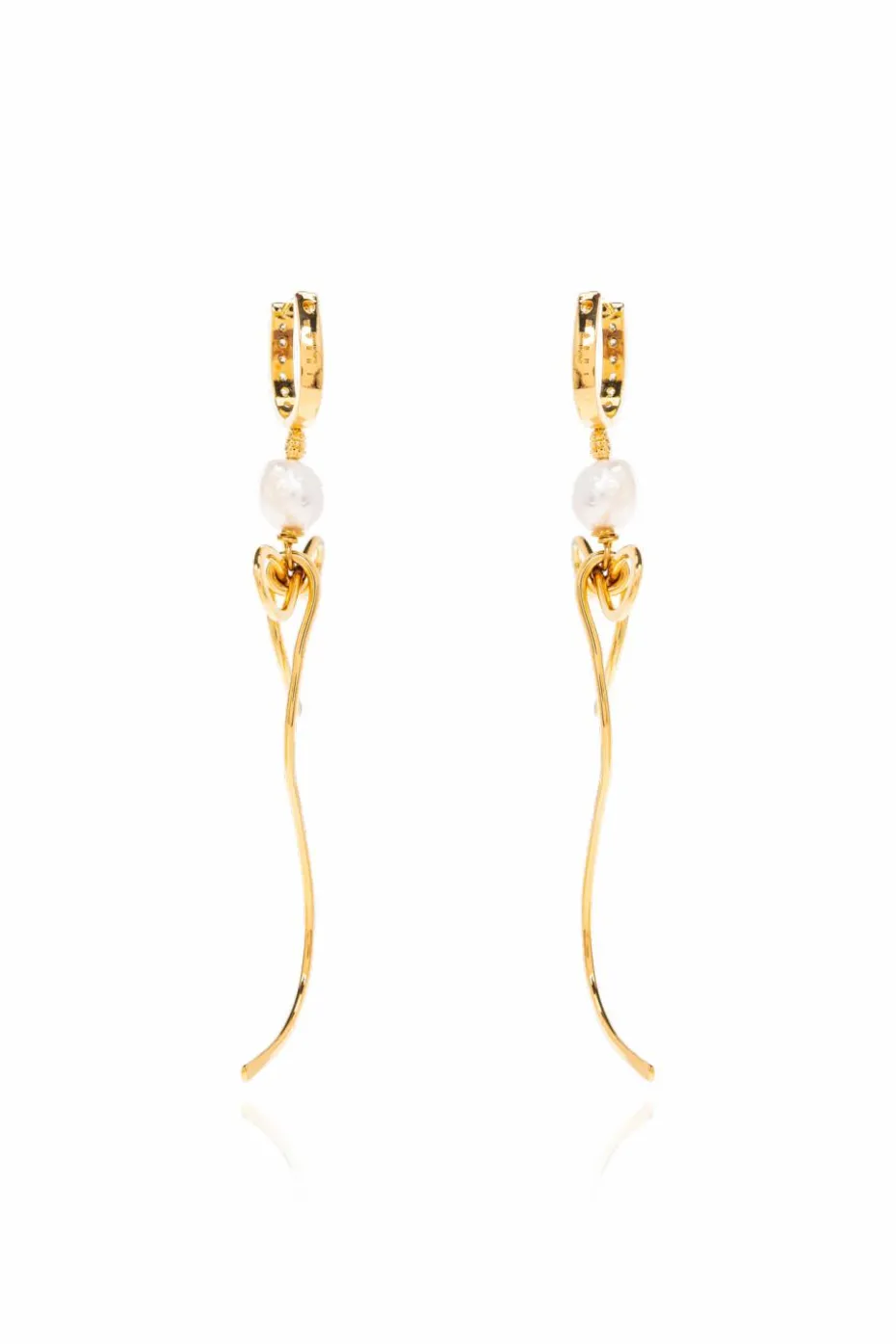 Marni GOLD Brass earrings