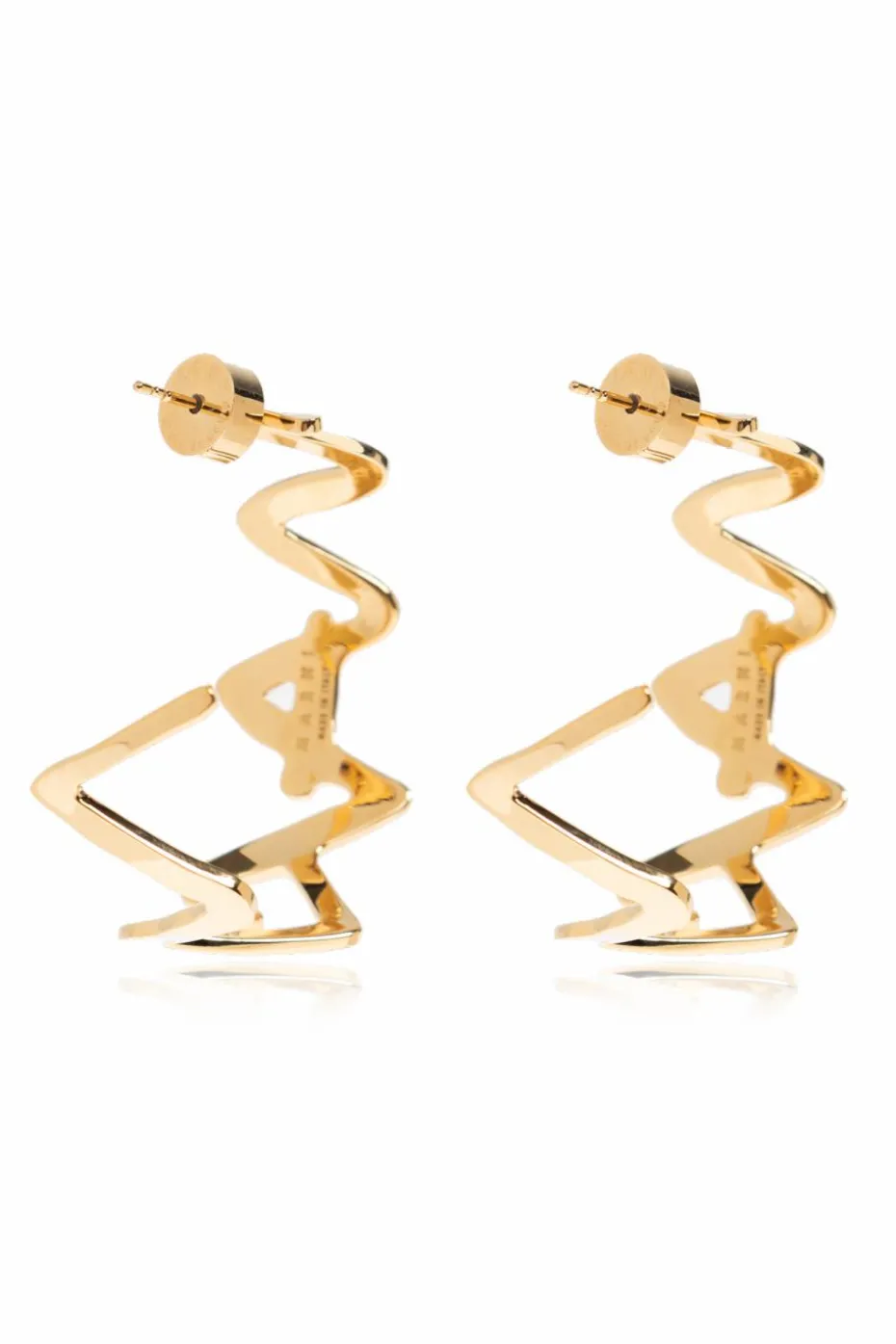 Marni GOLD Brass earrings