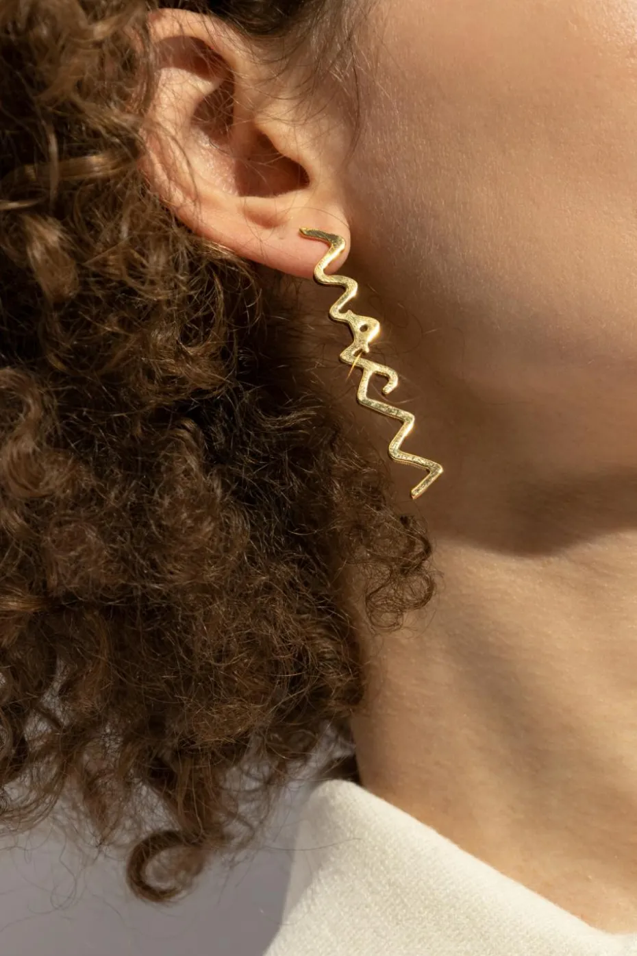 Marni GOLD Brass earrings
