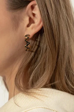 Marni GOLD Earrings with logo