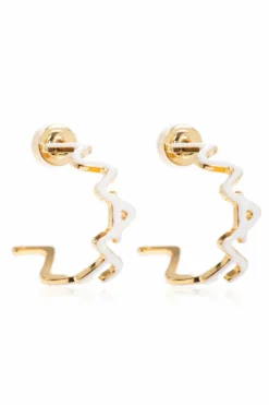Marni GOLD Earrings with logo