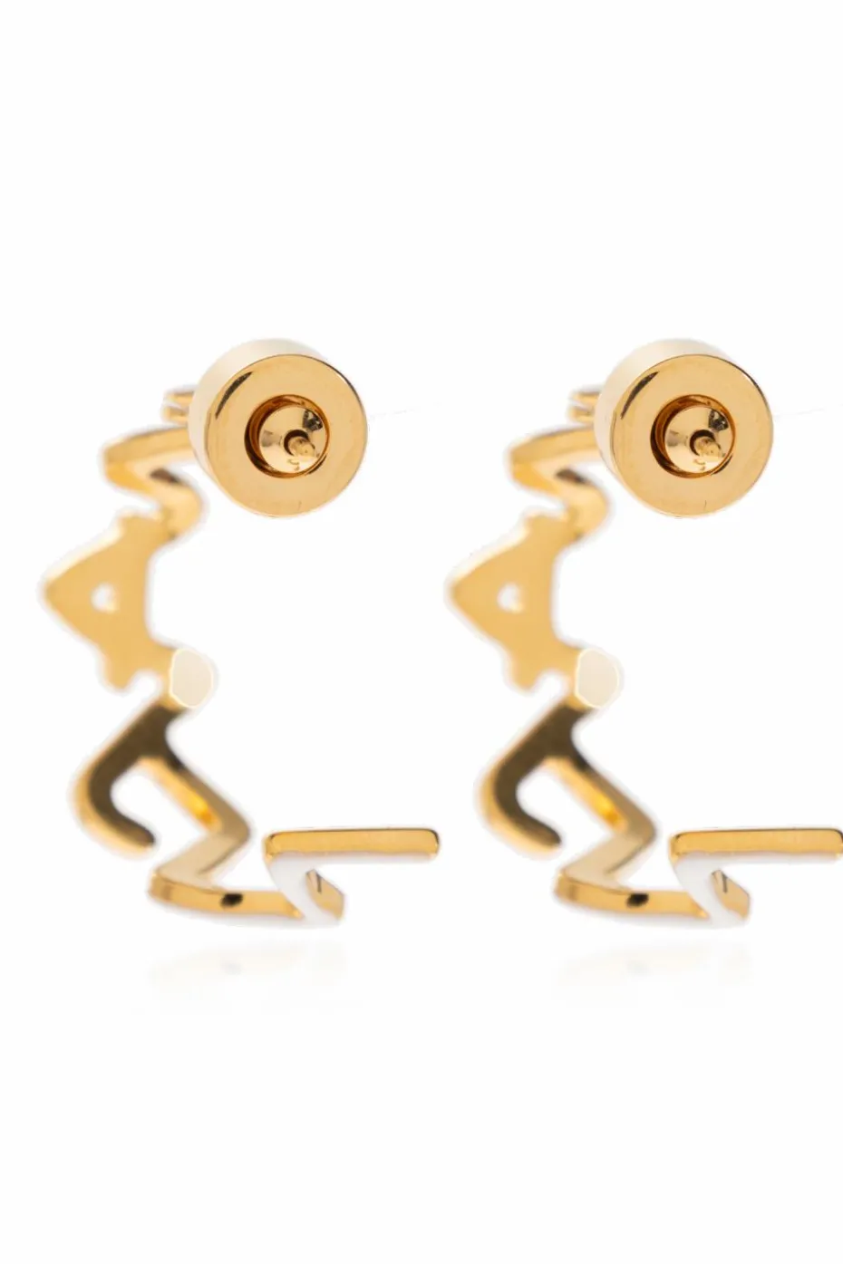 Marni GOLD Earrings with logo
