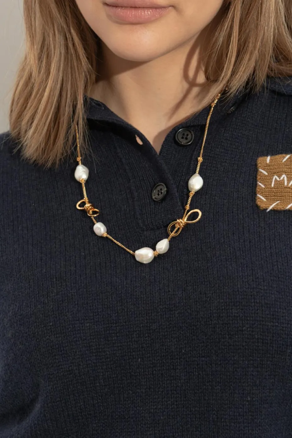 Marni GOLD Pearl necklace