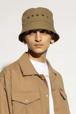 Marni GREEN Hat with logo