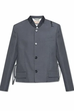 Marni GREY Jacket with raw slits